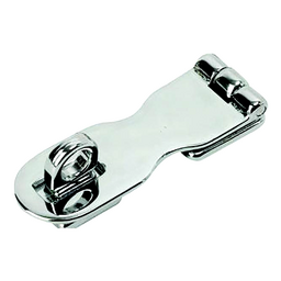 Sea-Dog 2221201 Safety Hasp, , A:3", B:2-5/16", C:1", D: 3/4", E: 3/8", #6 FH, Chrome thumbnail-1