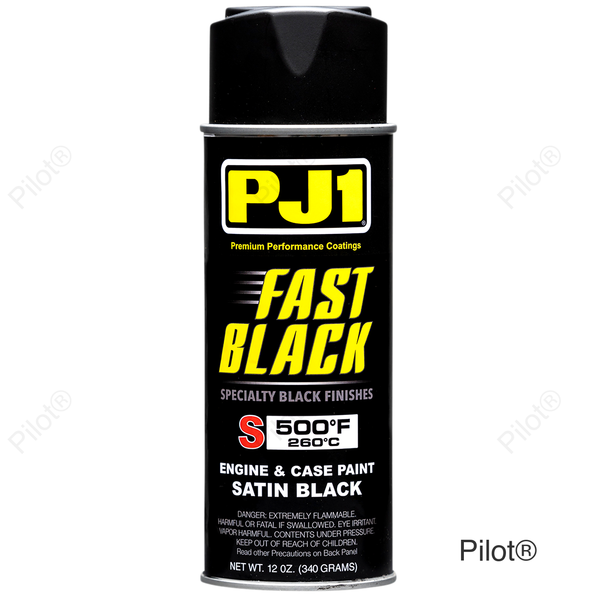 High-Temperature Paint - Satin Black - 12 oz. net wt. - Aerosol