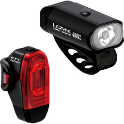 Lezyne Mini Drive 400XL/KTV Drive Pro+ Headlight/Taillight Set -  Black