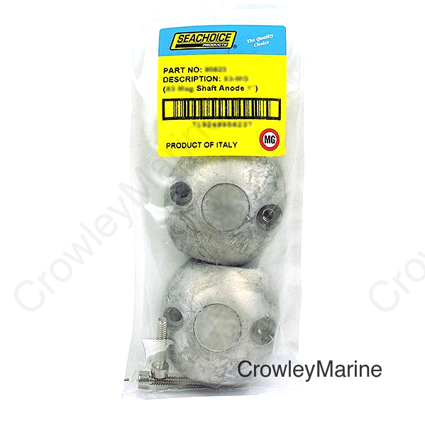 Seachoice 95623 Streamlined Shaft Anode w/Allen Screw, Magnesium, Model X3, Size 1"