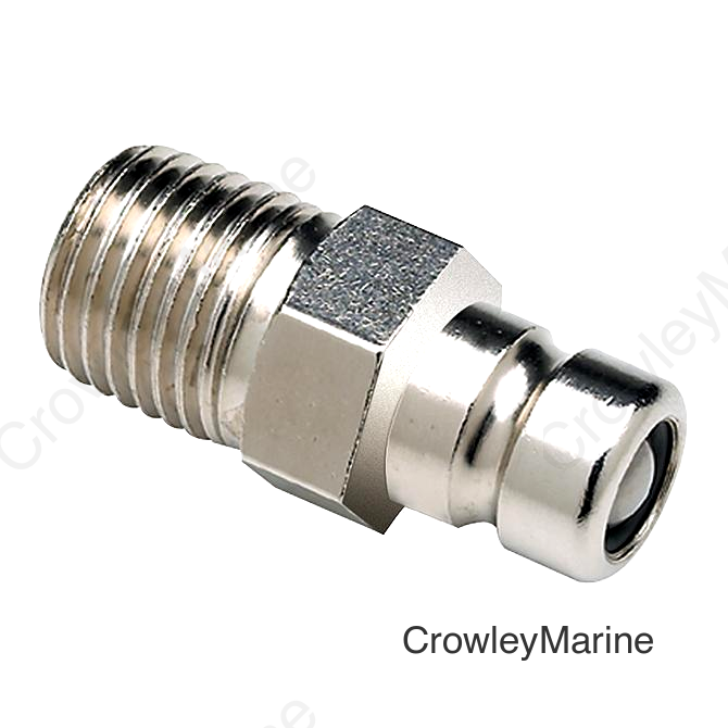 Seachoice Deluxe Fuel Connector For Honda, Chrome Plated Brass - Male Tank Fitting 1/4" NPT