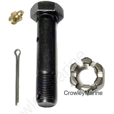 Shackle Bolt w/Nut & Zerk & C-Pin, 3/4"-16 x3.5" Wet (097200)