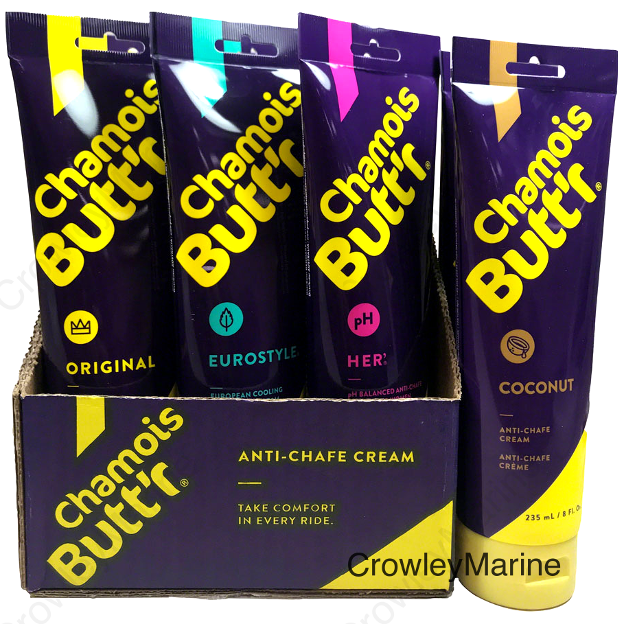 Chamois Butt'r 8oz 2019 Variety Pack: 6 Original 2 Her' 2 Eurostyle and 2 Coconut
