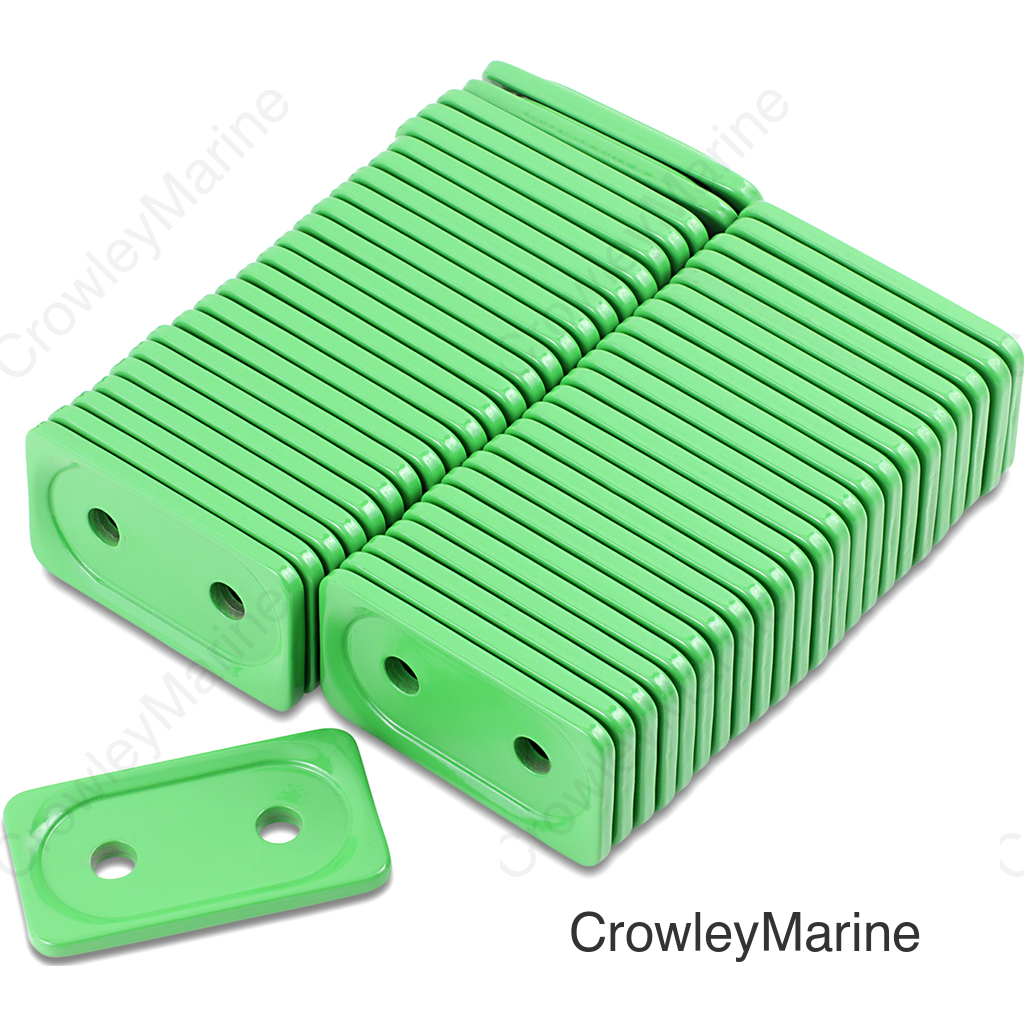 Support Plates - Green - Double - 48 Pack