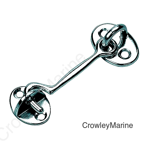 DOOR HOOK CHR BRASS 2-3/4"