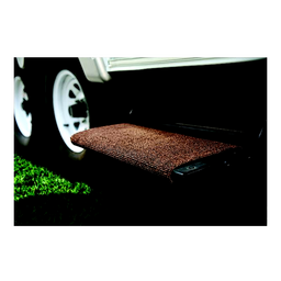 Camco Step Rug XL For Larger Manual or Electric RV Steps 18" Wide, Brown thumbnail-1