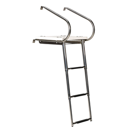 Seachoice Deluxe Universal Swim Platform With Slide Mount Telescoping Ladder thumbnail-4