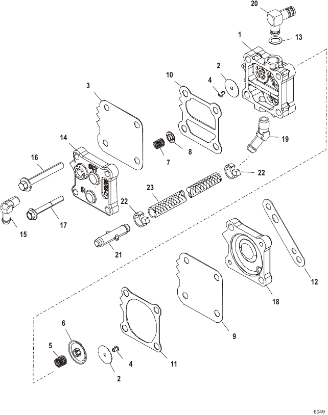 Serial Range Outboard 3.0L DSI (Diesel Spark Ignition) - 1E052967 & Up - Fuel Pump