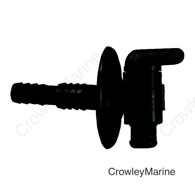 JR Products 0462415 Dual Barbed Drain Cock, Black
