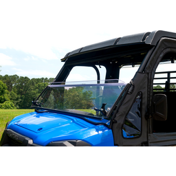 Folding Windshield - Hard Coated Polycarbonate - Mule thumbnail-1