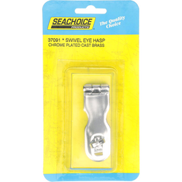 Seachoice Marine-Grade Safety Hasp w/ Swivel Eye, Triple Chrome-Plated Cast Brass, 3 In. X 1 In. thumbnail-0
