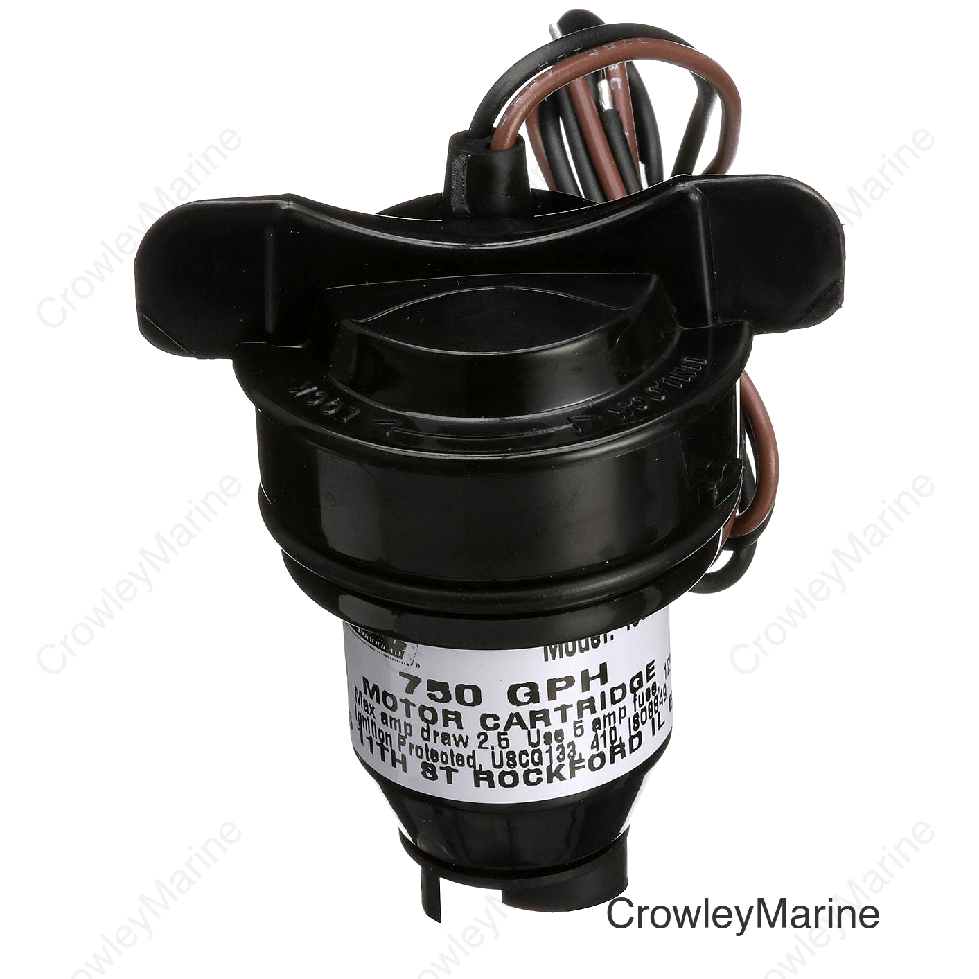 Seachoice Submersible Bilge Pump Replacement Motor Cartridge, 750 GPH, 3 Amps, 12V DC