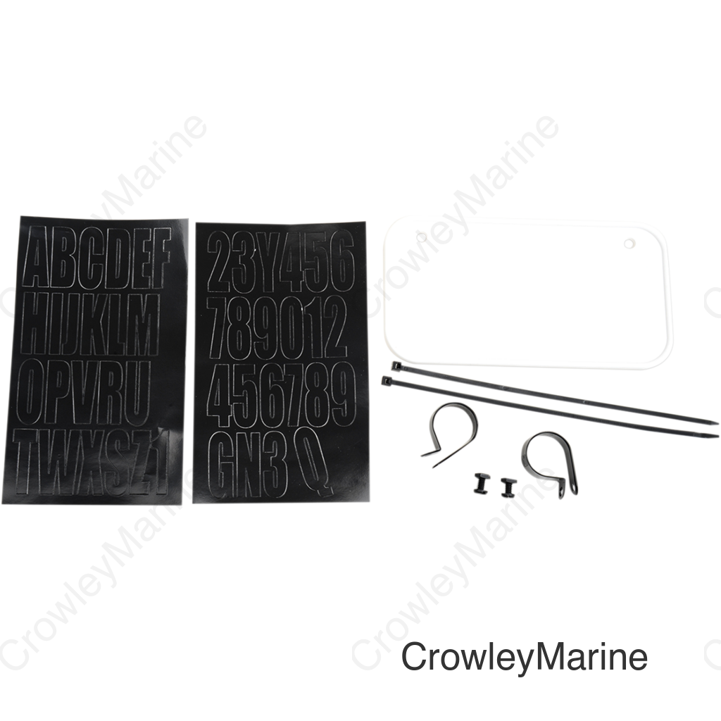 ATV LICENSE PLATE KIT WHITE