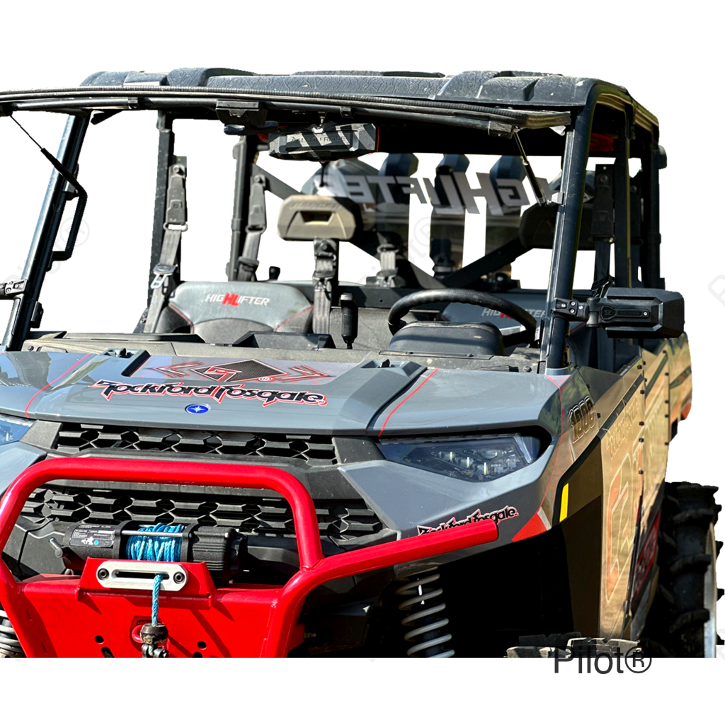 Mirror - Trailrider - Side View - Rectangle - Black