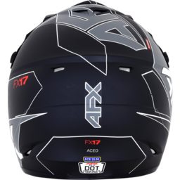 FX-17 Helmet - Aced - Matte Black/White - Large thumbnail-5