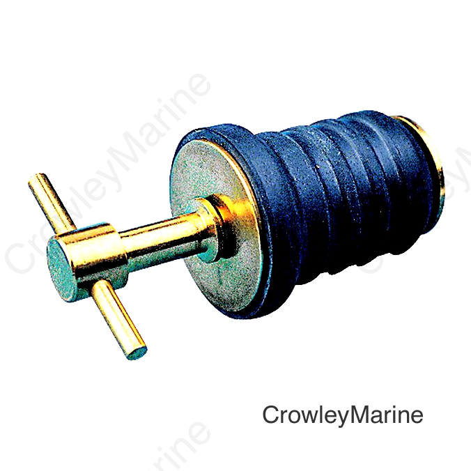Seadog 5200821 Brass Tee Handle Drain Plug, 1-1/4"
