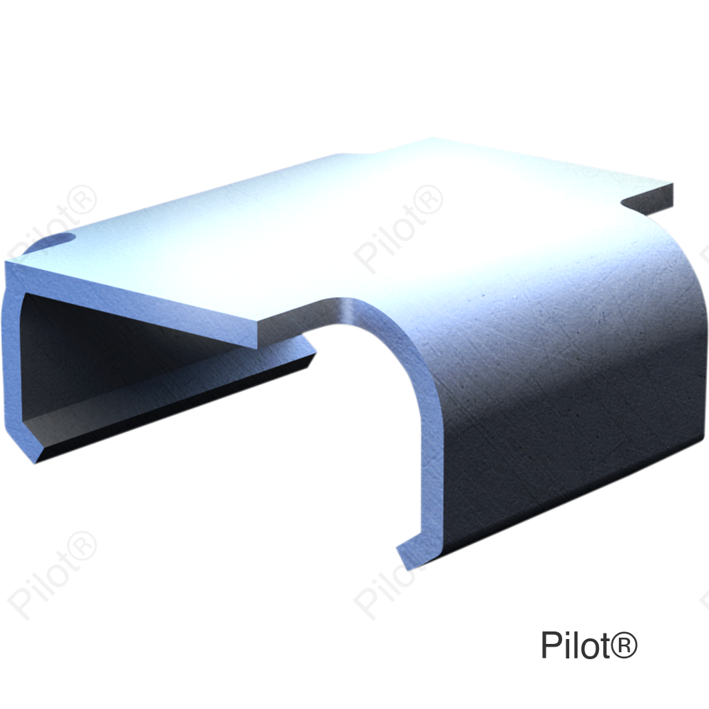 Flat Track Clips - 1.536" Total Length - 10 Pack