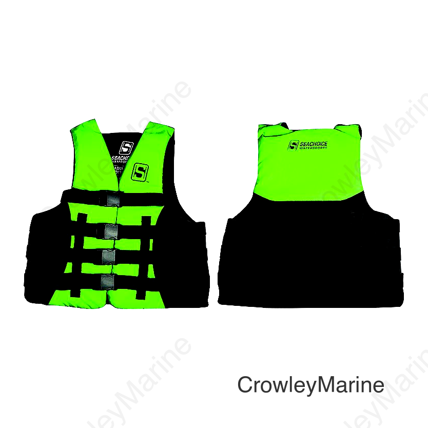 Seachoice Evoprene Multi-Sport Life Jacket - XL - Green/Black, Fits Chest 40-44 in, USCG Level 70