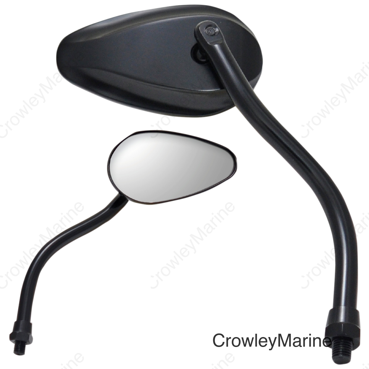 MIRROR PU TEARDROP BLK