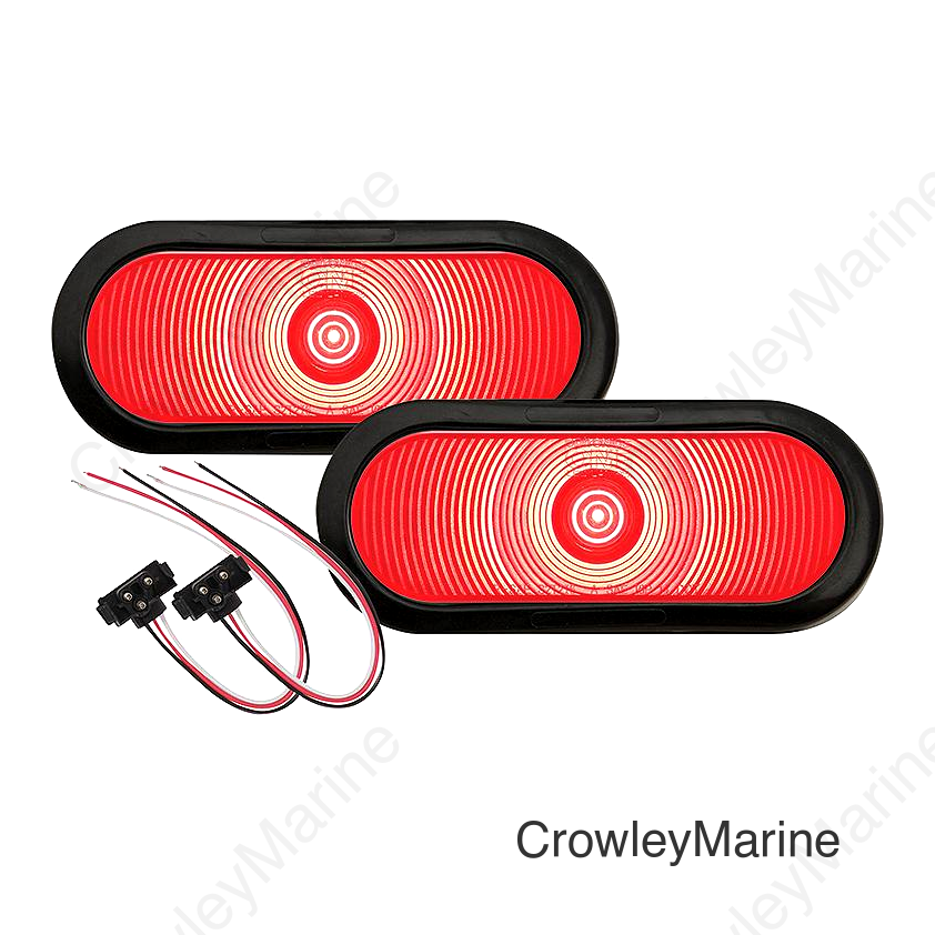 Seachoice 53011 One™ Series LED 6" Oval Light Kit, 1 pr.