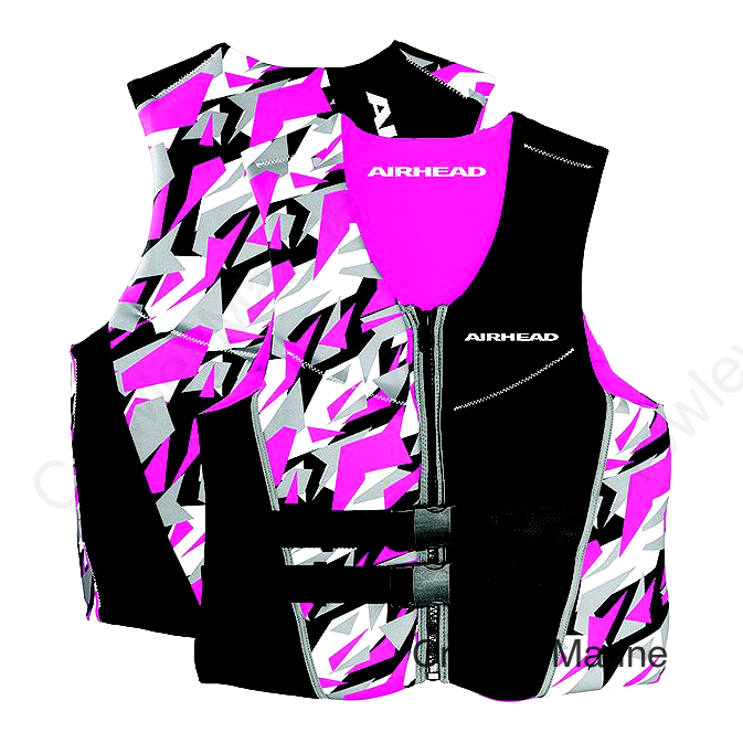 Airhead 1500308BPI Adult Cool Neolite Kwik-Dry Life Vest, Pink Camo, Women's Sm