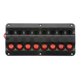 Seachoice LED 12V 8-Switch Distibution Panel, Pre-Wired, Boat Panel Mount thumbnail-1