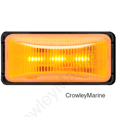 Optronics LED Kit, Amber Marker/Clearance Light - Mini Thinline, 3 Diodes, Waterproof, Hard Wired, w/Black Base (451786)