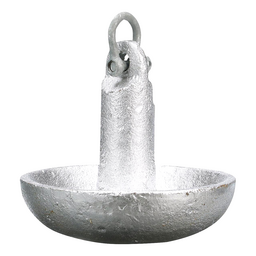 Seachoice Mushroom Anchor, Cast Iron, Aluminum-Painted Silver, 20 Lbs., Boats Up to 24 Ft. Long thumbnail-2