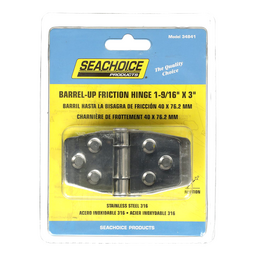 Seachoice Barrel-Up Friction Hinge, 316 Stainless Steel, 1-9/16 In. X 3 In., 1 Pair thumbnail-6