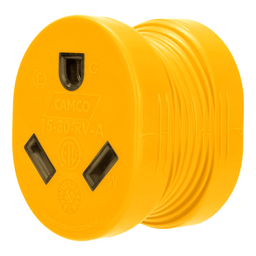 Camco Electrical Adapter, 15A Male, 30A Female