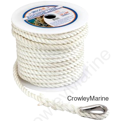 TWIST Nylon Anchor LINE 1/2X200' (301112200WH-1)