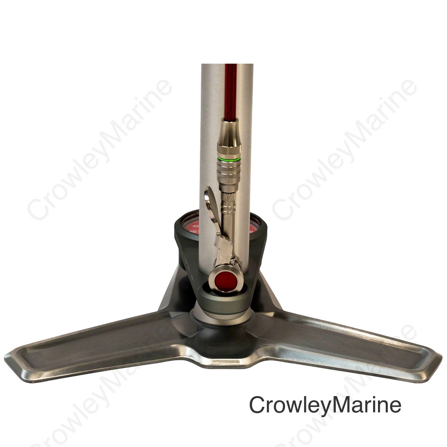 Silca Superpista Ultimate 'Hiro' Edition Floor Pump - 160psi Stainless Steel Red Hose with Hiro V2 Chuck Silver