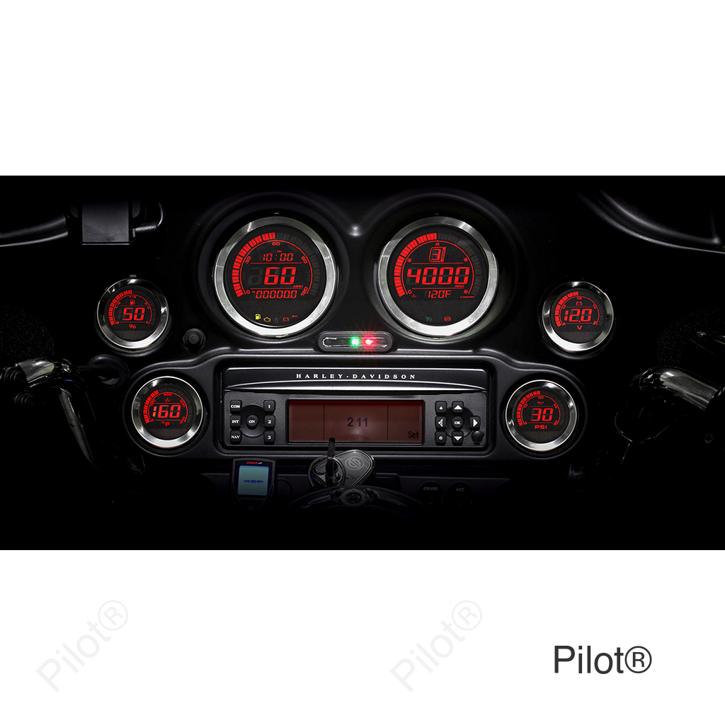 HD-02 6-Piece Gauge Kit - Silver