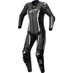 Stella Missile v2 1-Piece Leather Suit - Black/White - US 14 / EU 50 thumbnail-1