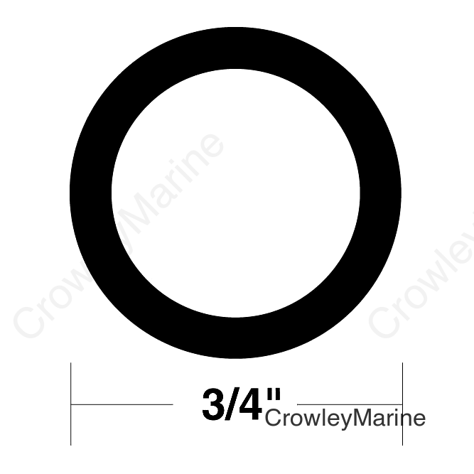 Taco V120005BKA501 Flexible Vinyl Insert, 50' Black
