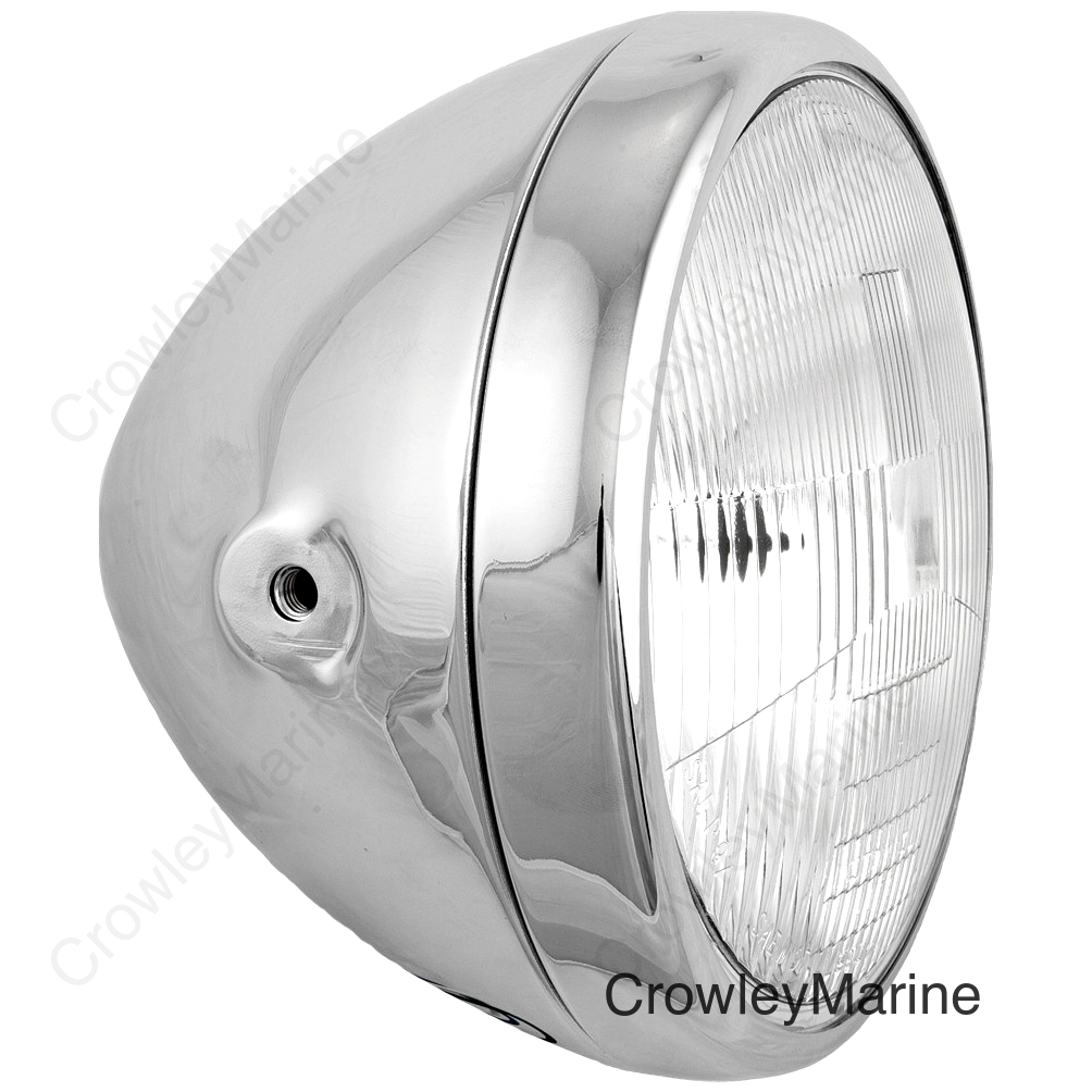 7" HEADLIGHT SIDE MOUNT 60/55W CHROME