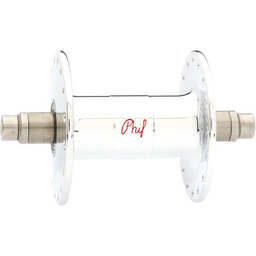 Phil Wood High-Flange Front Hub - 9 x 1 x 100mm Rim Brake Polished Silver 32h