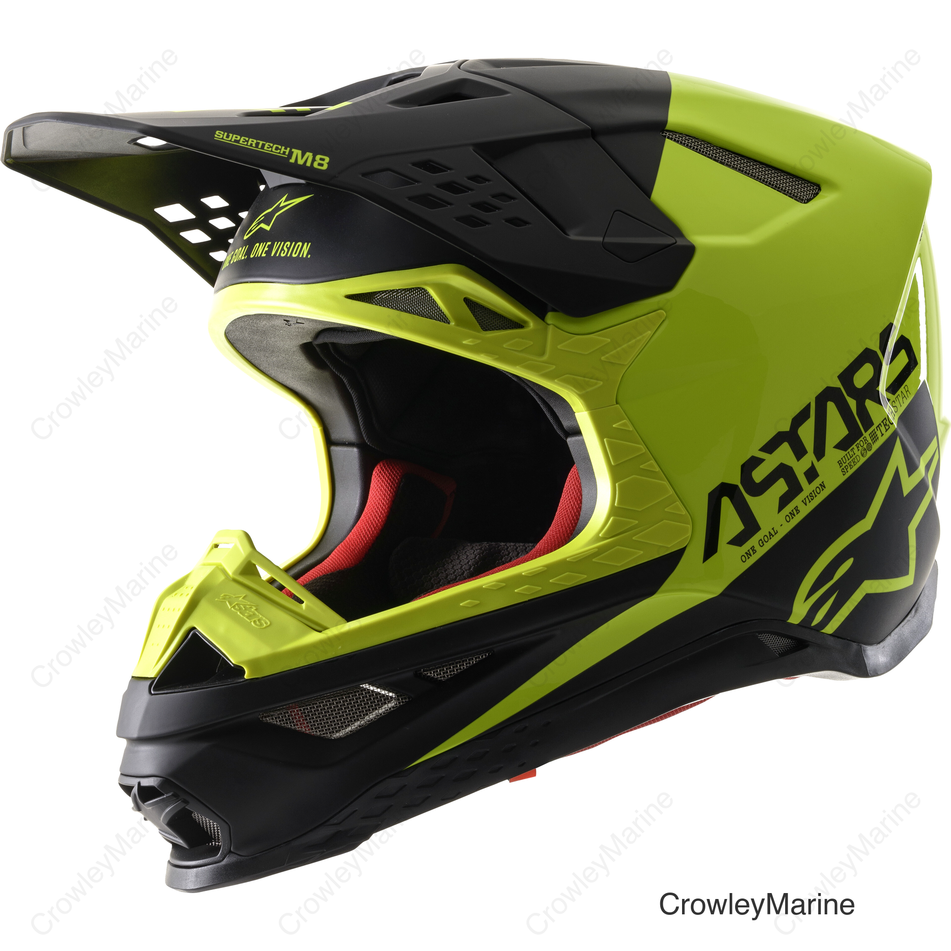 S.TECH S-M8 ECHO HELMET BLACK/YELLOW FLUO/M&G XS