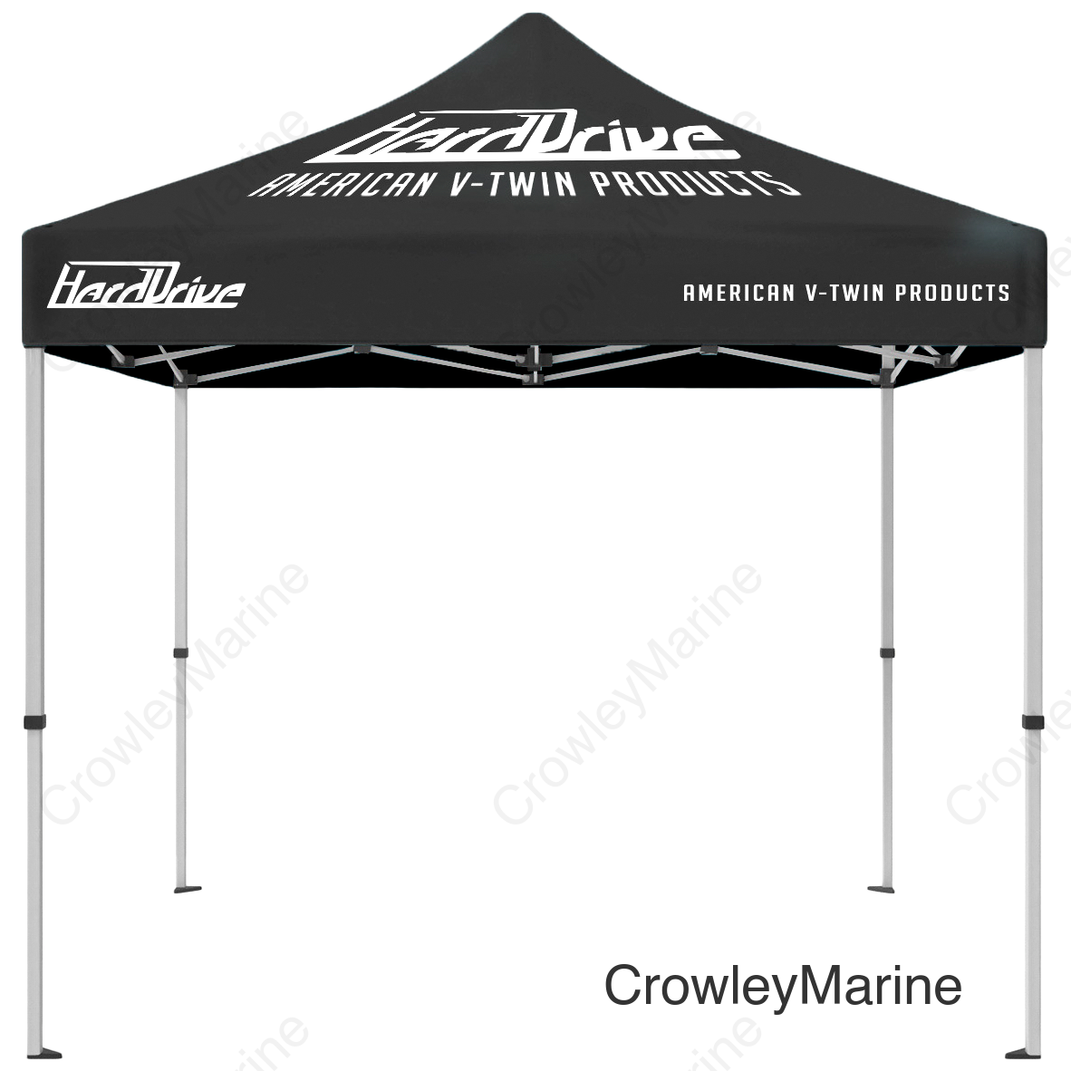 HARDDRIVE CANOPY 10X10 TENT BLACK W/ WHITE LOGO
