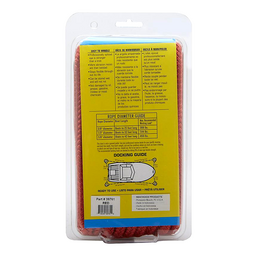 Seachoice Double-Braid Nylon Dock Line w/ Eye Splice, Pre-Shrunk, Heat Stabilized, 1/2 In. X 25 Ft., Red thumbnail-0