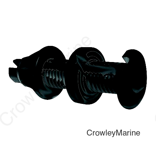 Seachoice 17971 Cable Thru Hull Fitting - Black - 9/32" Slot, 1-1/2" Flange
