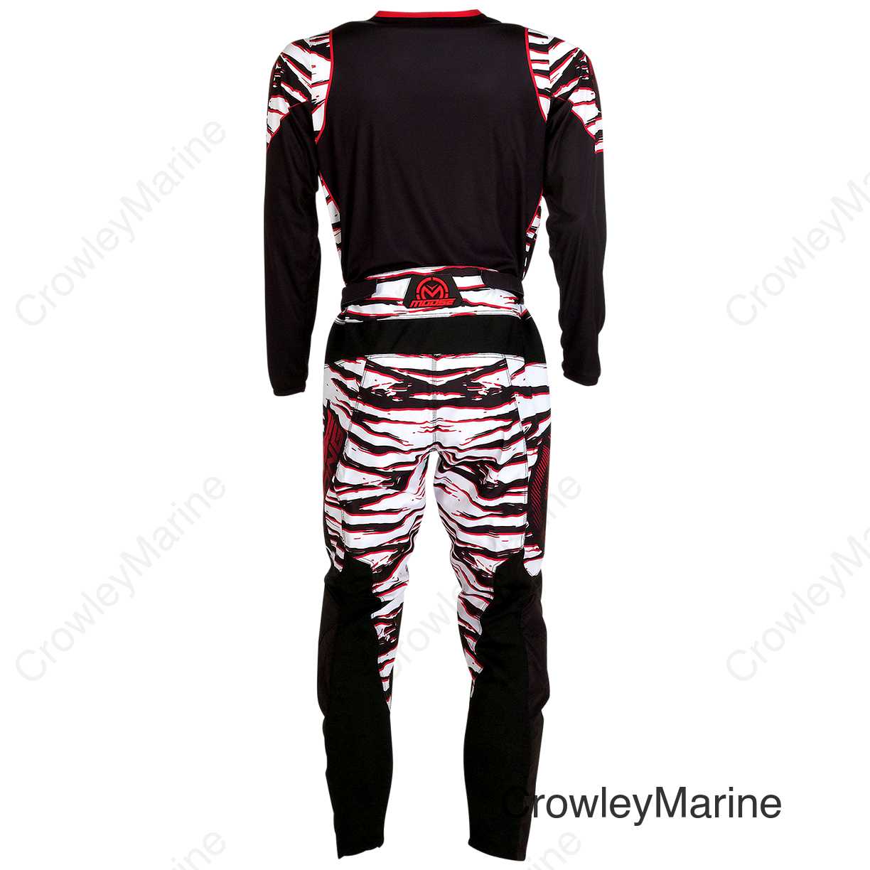 PANT QUALIFIER BK/RD 36