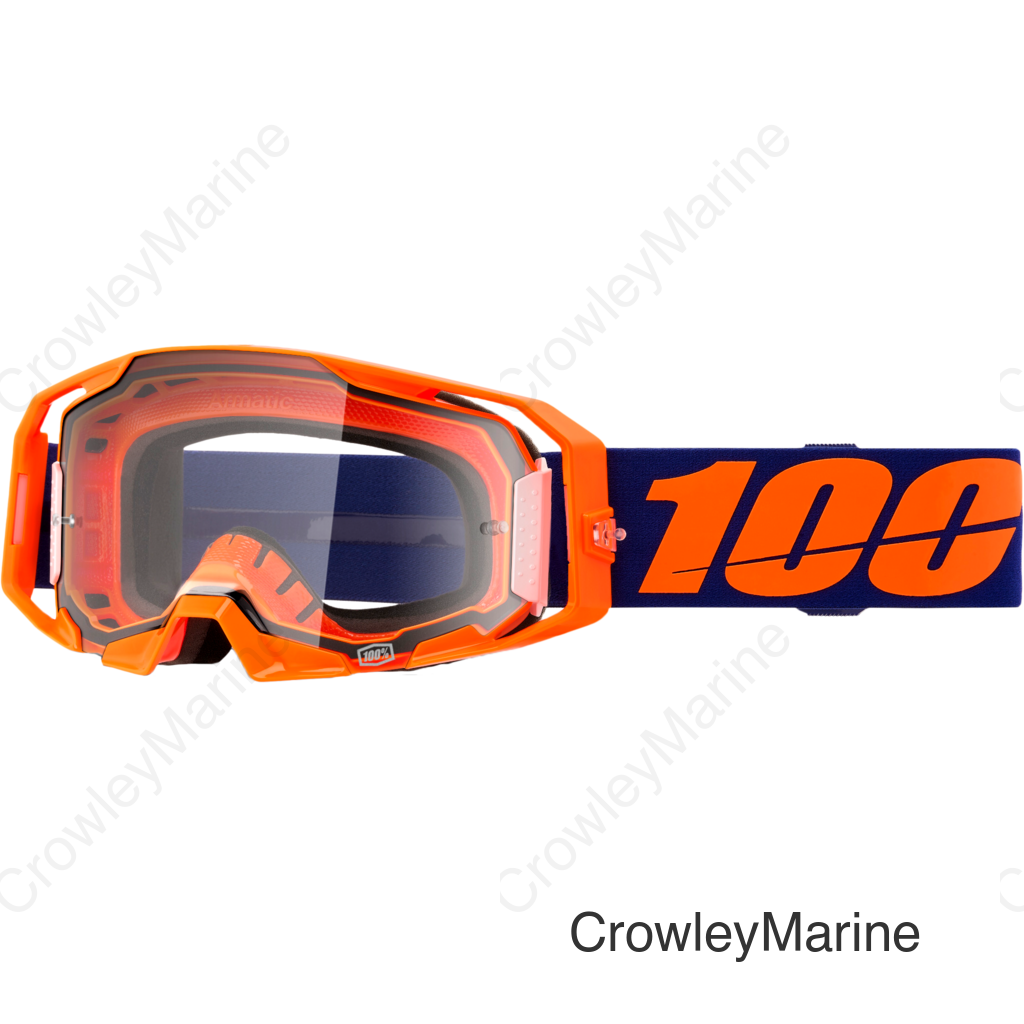 ARMATIC GOGGLE NEON ORANGE CLEAR LENS
