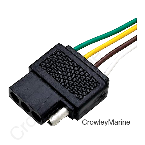 Seachoice 4 Pole Flat Female Trailer Connector for Car Side