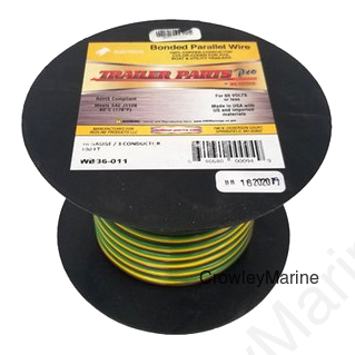WIRE, BND PARALLEL 16/3 1000' BRN,YEL,GRN (453021)