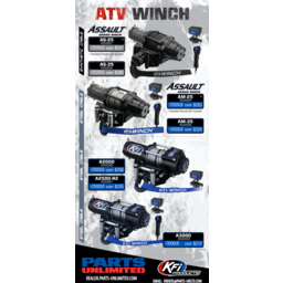 AS-25 Assault Winch - 2500 Lb - Synthetic Cable