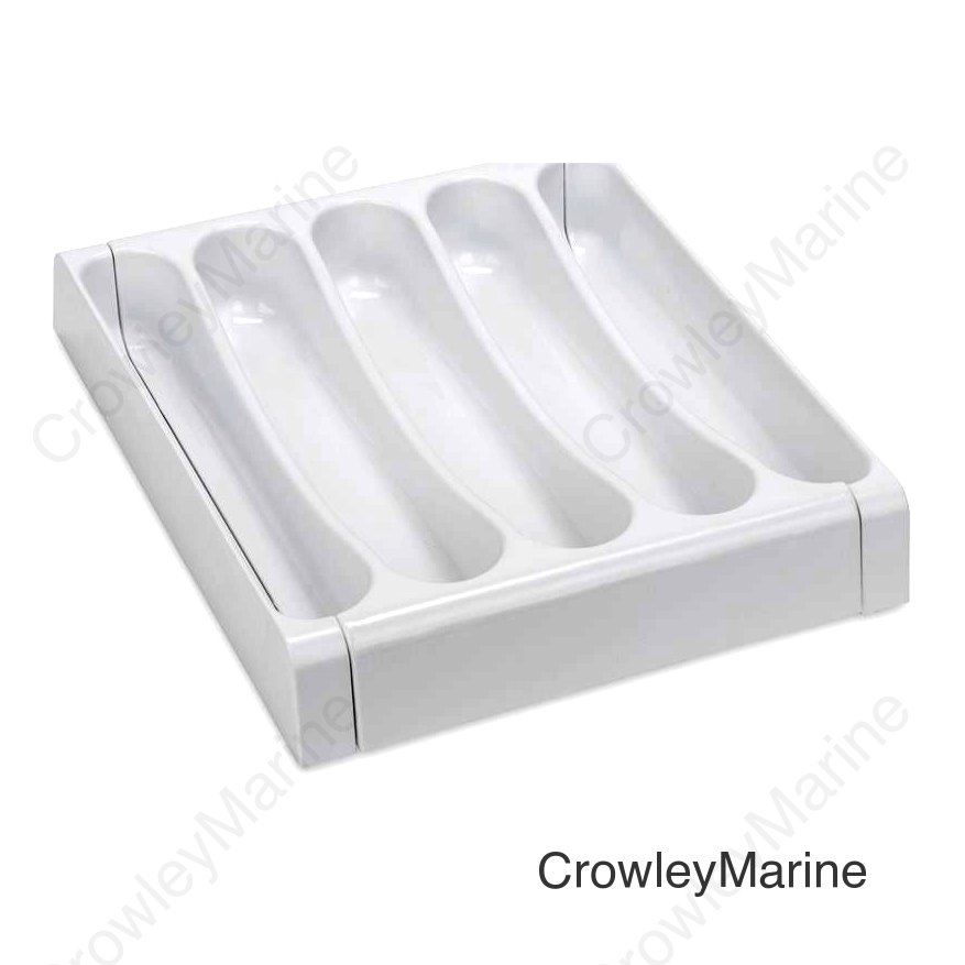 ADJUSTABLE CUTLERY TRAYWHT.