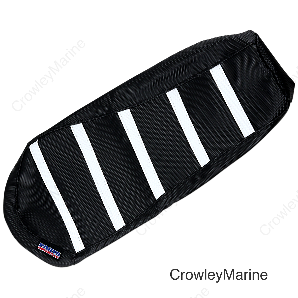 SEAT COVER SD RIB BK/WHT