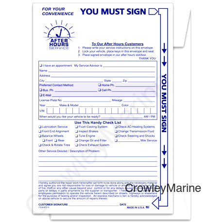 KEY DROP ENVELOPE (7210)