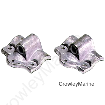 Oarlock Sockets, 9/16",Pair
